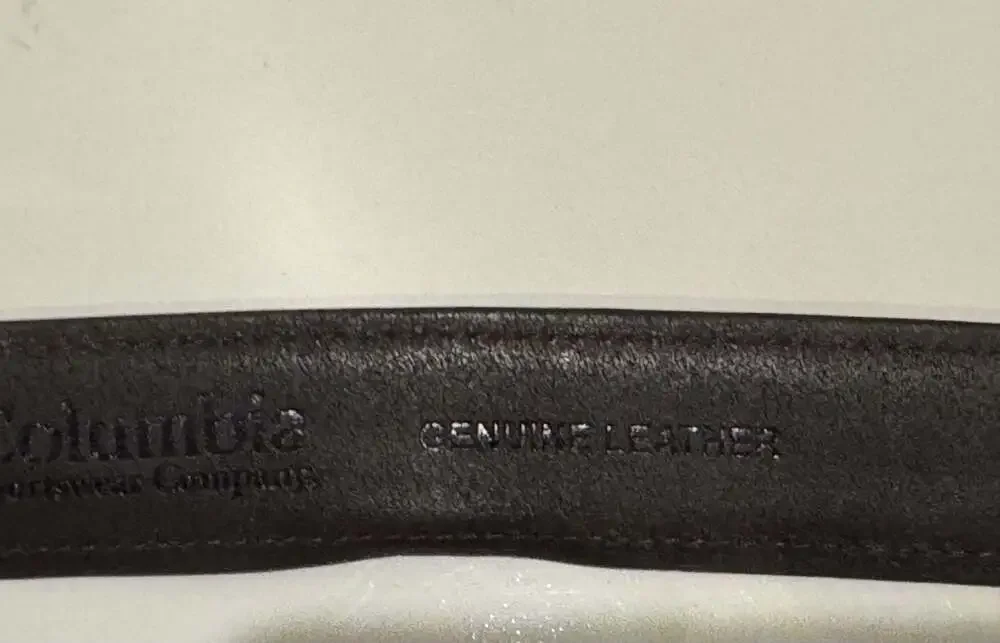 Columbia Men's Brown Genuine Leather Belt Size M 34-36